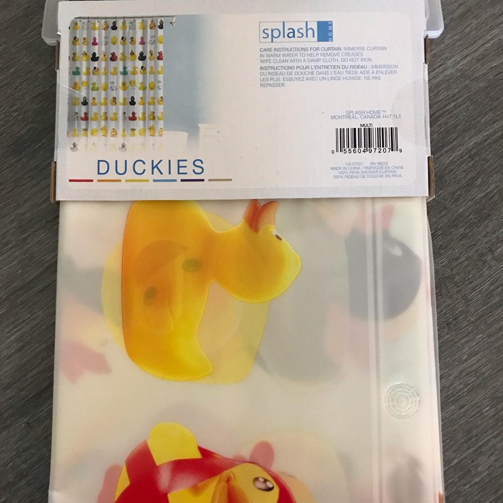 BRAND NEW!!! Cute Rubber Ducky Shower Curtain- Kids or Adults😜 - Picture 4 of 4